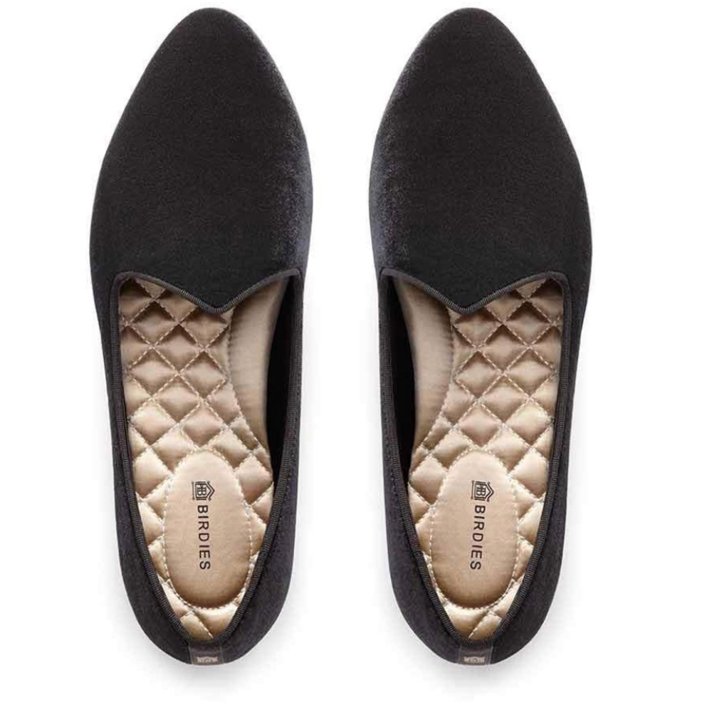 The Heron - Black Suede Birdies